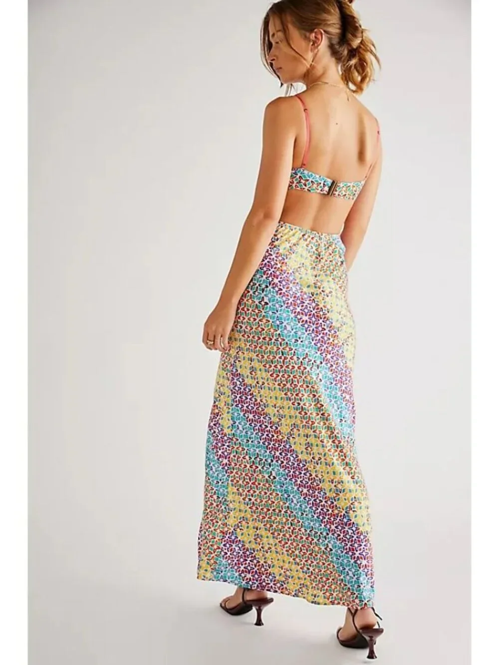 Free People Kaleidoscope Dreams Midi Dress in Original Combo size Medium - Picture 2 of 9